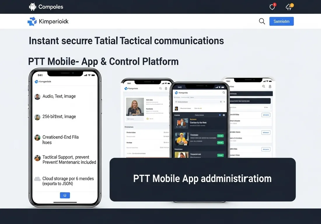 Aplicación PTT táctica